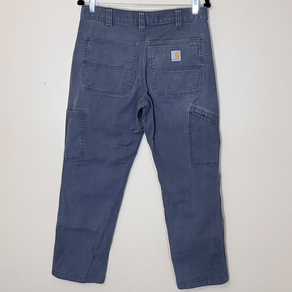 Carhartt Canvas Double Knee Relaxed Utility Work Pants - Men's Size 32*29 - Gray - Picture 4 of 9